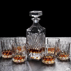 Crystal Glass Whiskey Glass Set - Mubimart - Drink glass 