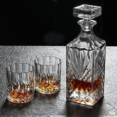 Crystal Glass Whiskey Glass Set - Mubimart -  