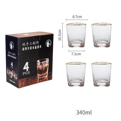 Crystal Glass Whiskey Glass Set - Mubimart