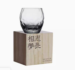 Crystal Hand Carved Glass Whisky Glass - Mubimart -  