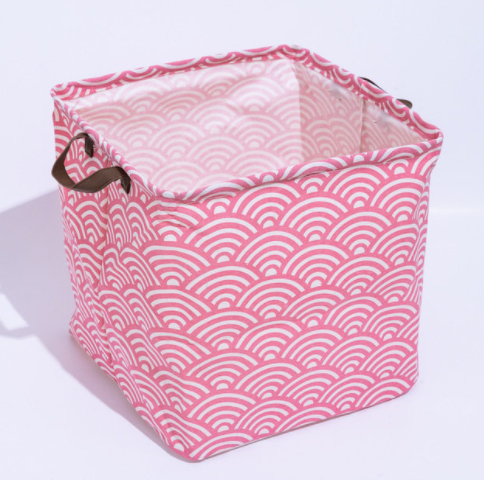 Cube Storage Box Canvas Fabric  Basket Toy Organiz - Mubimart -  