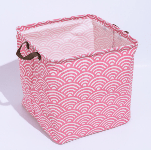 Cube Storage Box Canvas Fabric Basket Toy Organiz - Mubimart