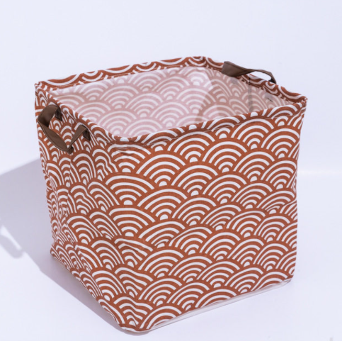 Cube Storage Box Canvas Fabric  Basket Toy Organiz - Mubimart -  