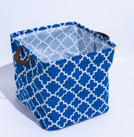 Cube Storage Box Canvas Fabric  Basket Toy Organiz - Mubimart -  