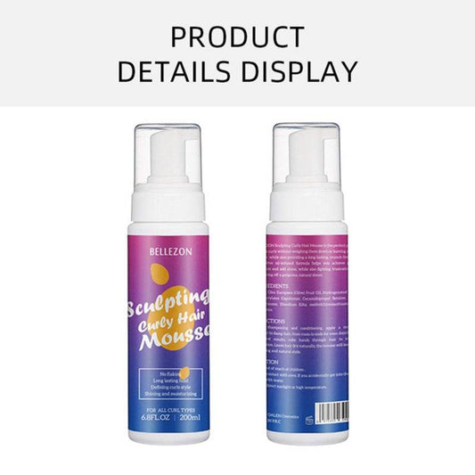 Curly Hair Mousse 200ml Anti-frizz Styling Foam Mousse - Mubimart