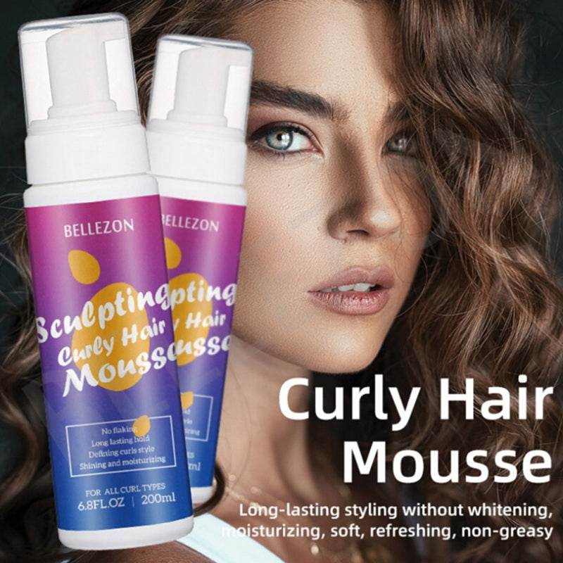 Curly Hair Mousse 200ml Anti-frizz Styling Foam Mousse - Mubimart