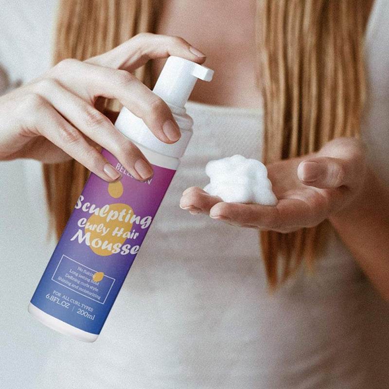 Curly Hair Mousse 200ml Anti-frizz Styling Foam Mousse - Mubimart
