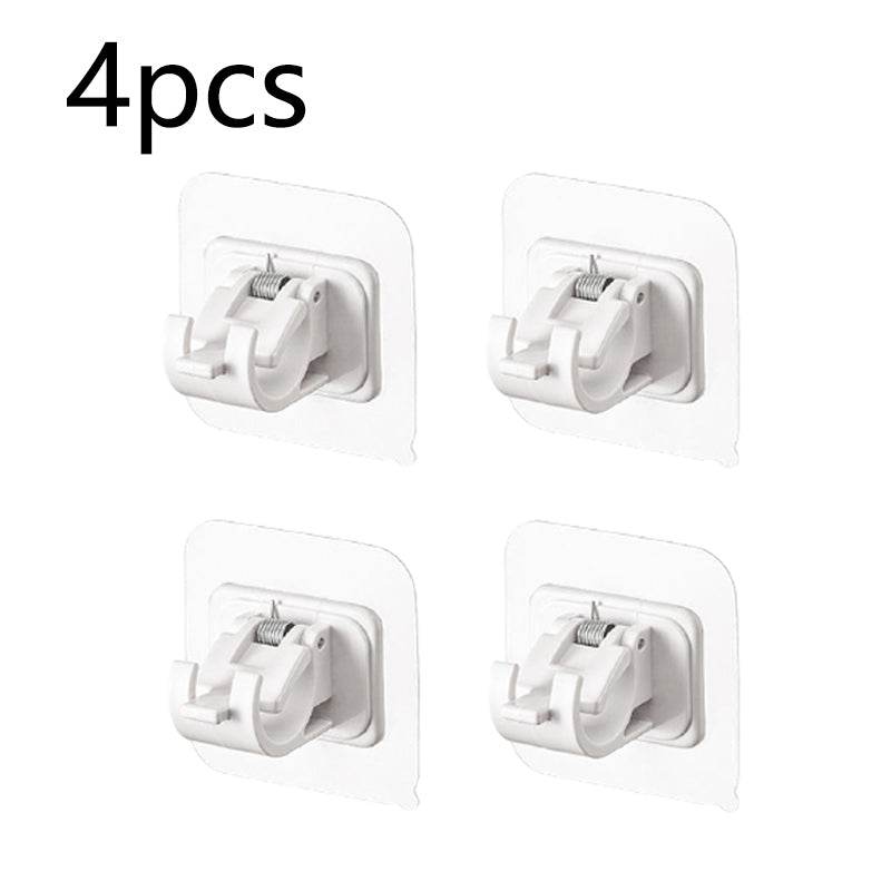 Curtain Hook Telescopic Rod Fixed Clamp Bracket Paste Without Drilling Household - Mubimart
