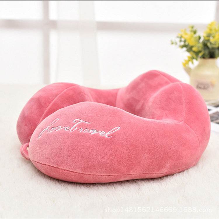 Custom Creative U Travel Pillow Shaped Plane Travel Sambo U-shaped Pillow Neck Pillow Neck Guard Spot Wholesale - Mubimart