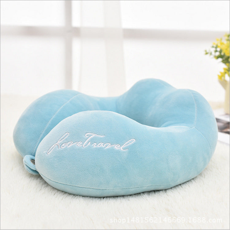 Custom Creative U Travel Pillow Shaped Plane Travel Sambo U-shaped Pillow Neck Pillow Neck Guard Spot Wholesale - Mubimart -  