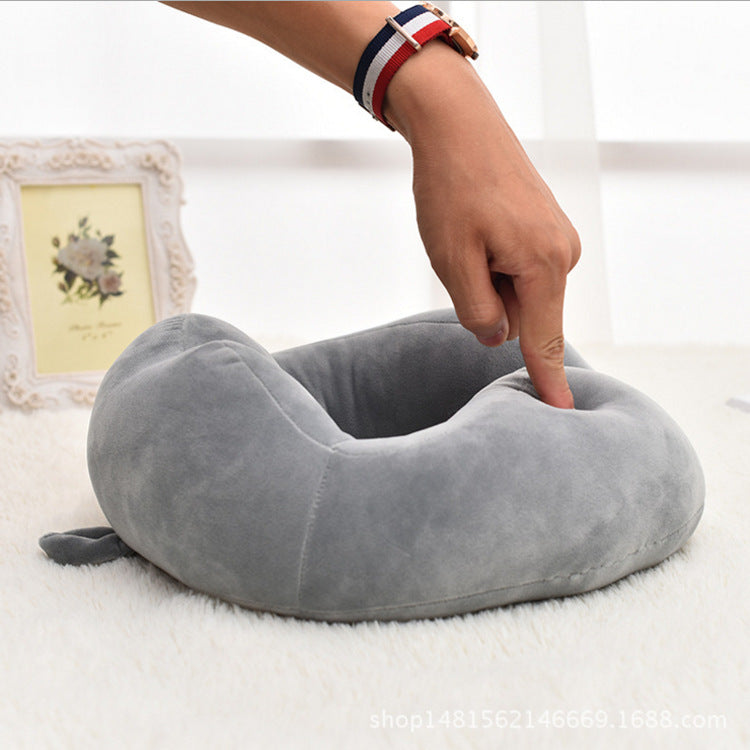 Custom Creative U Travel Pillow Shaped Plane Travel Sambo U-shaped Pillow Neck Pillow Neck Guard Spot Wholesale - Mubimart - Travel Pillow 