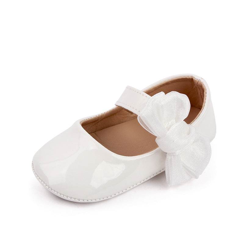 Cute Baby Girl Patent Leather Bowknot Toddler Shoes 0-1 Years Old Baby's Shoes Spring And Autumn - Mubimart