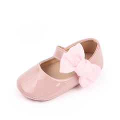 Cute Baby Girl Patent Leather Bowknot Toddler Shoes 0-1 Years Old Baby's Shoes Spring And Autumn - Mubimart -  