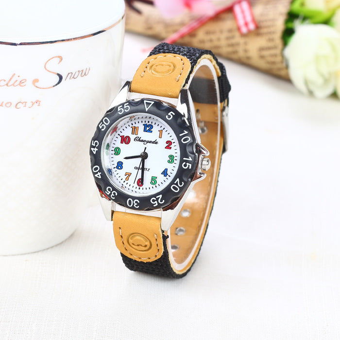 Cute Cartoon Children Watch Girl Boy Electronic Watch - Mubimart - Watches 