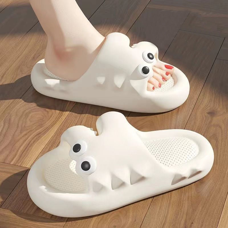 Cute Cartoon Slippers For Women Men Indoor And Outdoor Non-slip Thick Soles Floor Bathroom Slippers Fashion House Shoes - Mubimart -  