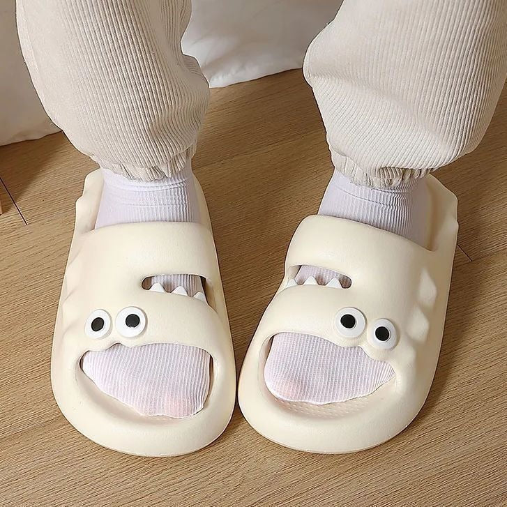 Cute Cartoon Slippers For Women Men Indoor And Outdoor Non-slip Thick Soles Floor Bathroom Slippers Fashion House Shoes - Mubimart -  