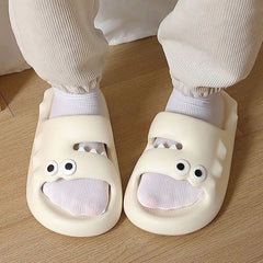 Cute Cartoon Slippers For Women Men Indoor And Outdoor Non-slip Thick Soles Floor Bathroom Slippers Fashion House Shoes - Mubimart -  