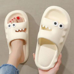 Cute Cartoon Slippers For Women Men Indoor And Outdoor Non-slip Thick Soles Floor Bathroom Slippers Fashion House Shoes - Mubimart -  