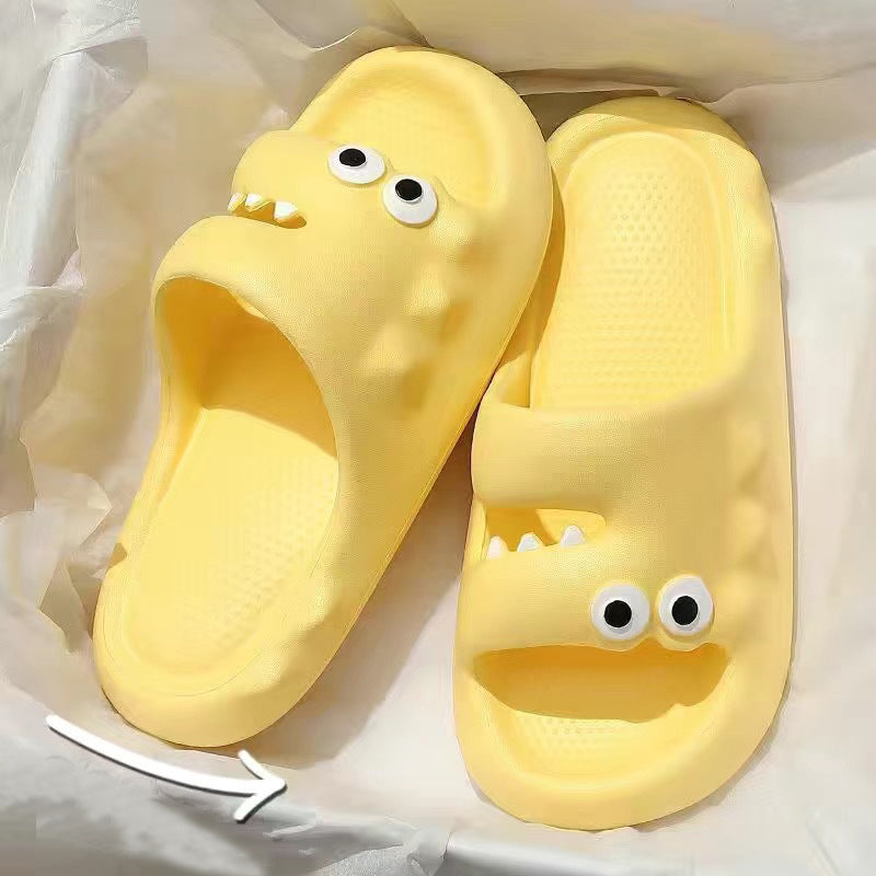 Cute Cartoon Slippers For Women Men Indoor And Outdoor Non-slip Thick Soles Floor Bathroom Slippers Fashion House Shoes - Mubimart -  