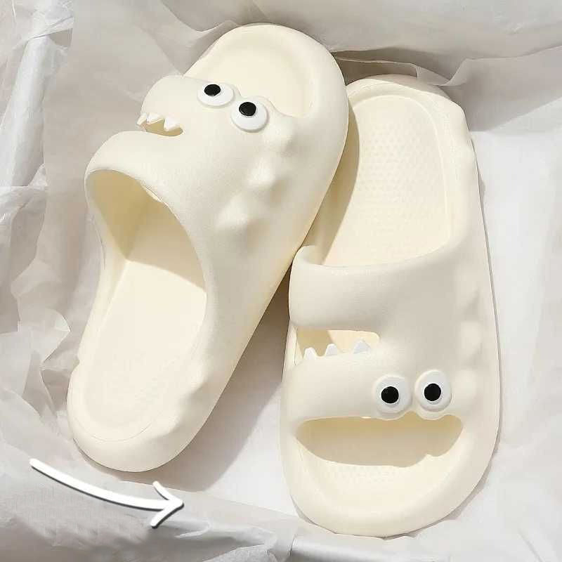 Cute Cartoon Slippers For Women Men Indoor And Outdoor Non-slip Thick Soles Floor Bathroom Slippers Fashion House Shoes - Mubimart -  