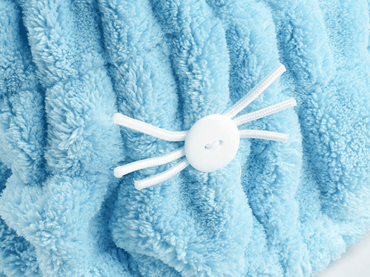 Cute Cat Ears Hair-Drying Towel Bath - Mubimart
