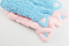 Cute Cat Ears Hair-Drying Towel Bath - Mubimart -  