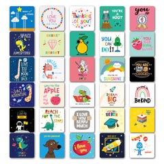 Cute Encouragement Note Cards Handwritten Kids Lunch Box Cards - Mubimart -  