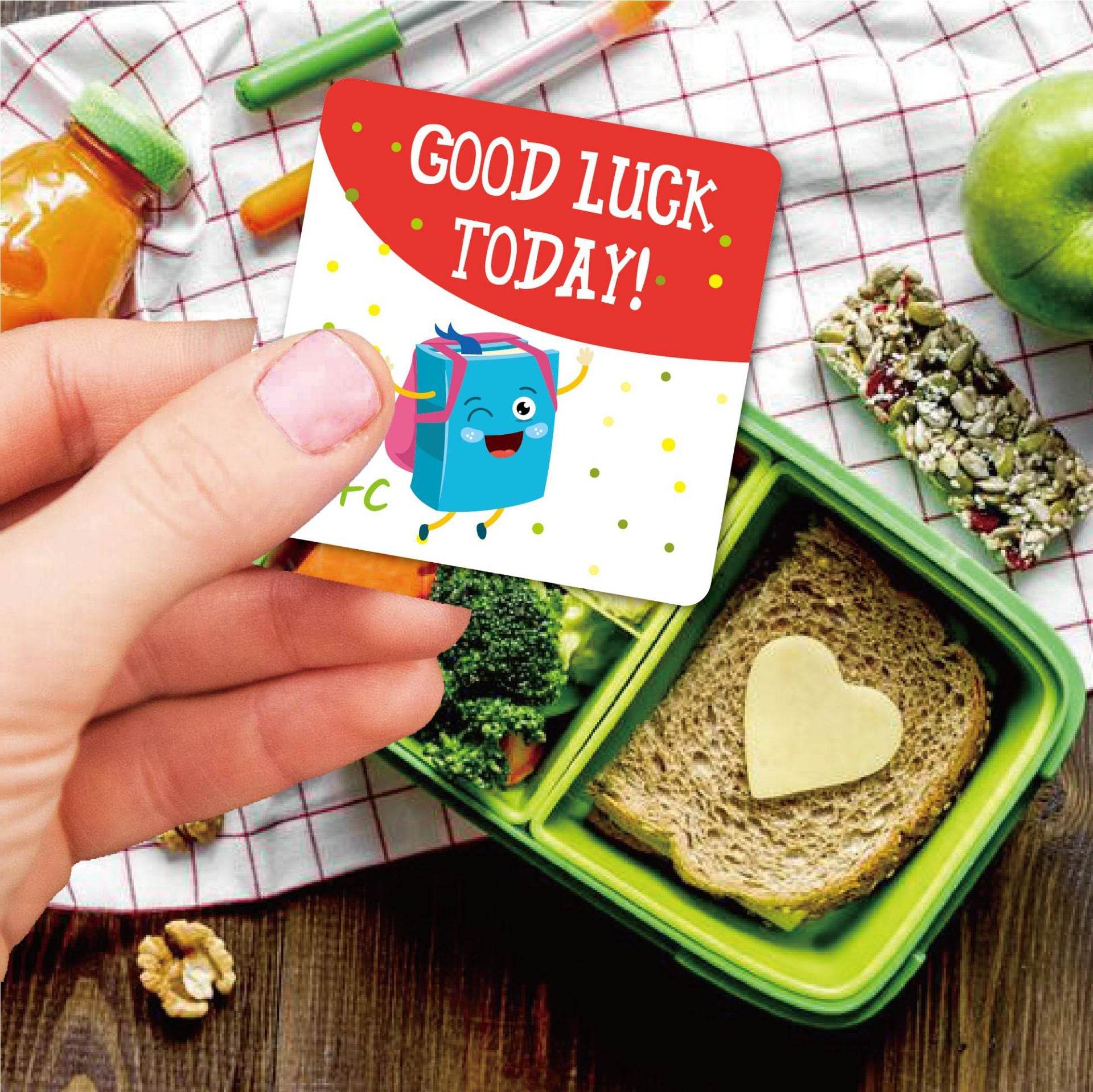 Cute Encouragement Note Cards Handwritten Kids Lunch Box Cards - Mubimart