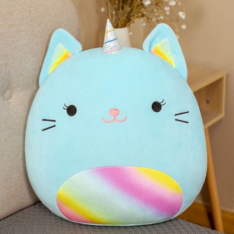 Cute Fat Fat Plush Toy Animal Doll Kawaii Deer Pig Soft Pillow Buddy Stuffed Cushion ValentineS Gift For Kids Girl - Mubimart