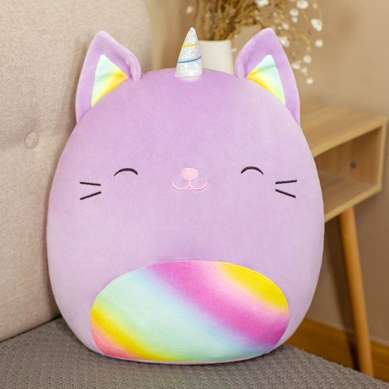 Cute Fat Fat Plush Toy Animal Doll Kawaii Deer Pig Soft Pillow Buddy Stuffed Cushion ValentineS Gift For Kids Girl - Mubimart