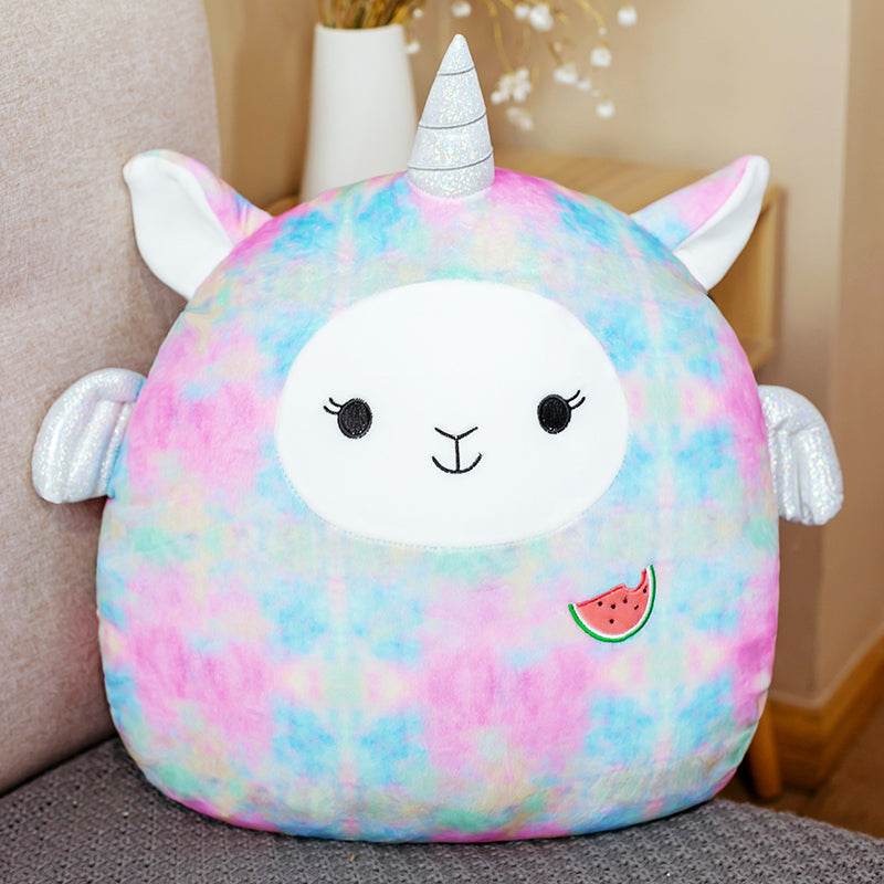 Cute Fat Fat Plush Toy Animal Doll Kawaii Deer Pig Soft Pillow Buddy Stuffed Cushion ValentineS Gift For Kids Girl - Mubimart