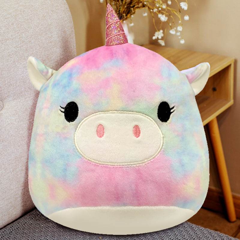 Cute Fat Fat Plush Toy Animal Doll Kawaii Deer Pig Soft Pillow Buddy Stuffed Cushion ValentineS Gift For Kids Girl - Mubimart