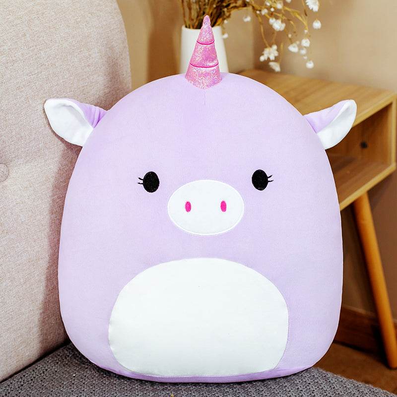 Cute Fat Fat Plush Toy Animal Doll Kawaii Deer Pig Soft Pillow Buddy Stuffed Cushion ValentineS Gift For Kids Girl - Mubimart