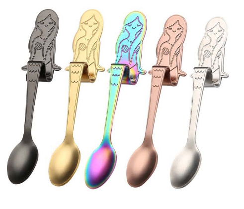 Cute Mermaid Coffee Spoon - Mubimart - Flatware 