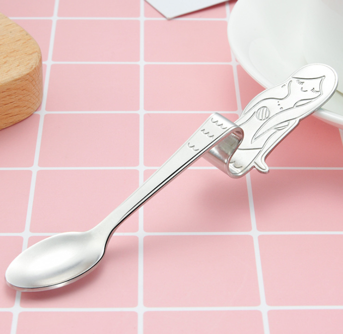 Cute Mermaid Coffee Spoon - Mubimart -  