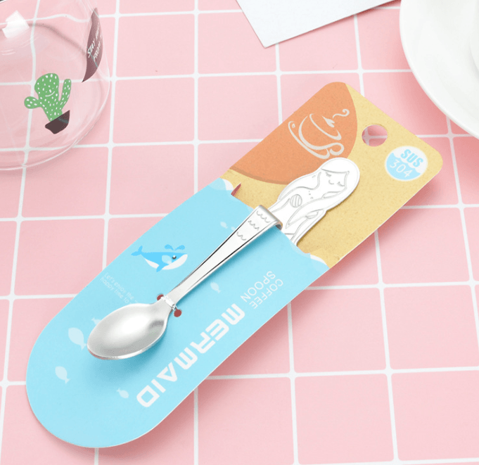 Cute Mermaid Coffee Spoon - Mubimart