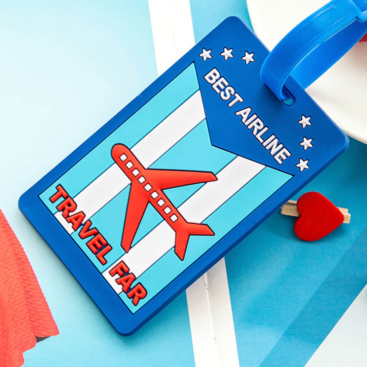 Cute Silicone Travel Airplane Luggage Tag - Mubimart -  