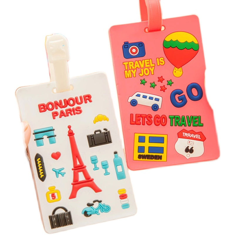 Cute Silicone Travel Airplane Luggage Tag - Mubimart -  