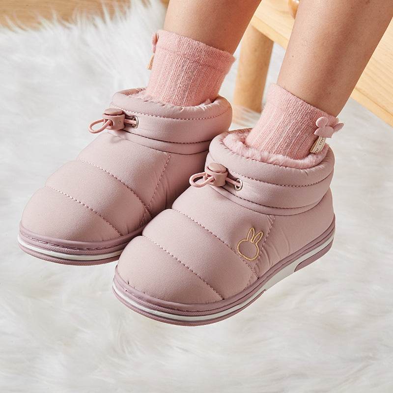 Cute Warm Boy And Girl Home Cotton Drag Bag With - Mubimart