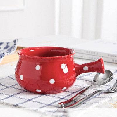 Cute dessert bowl soup bowl set - Mubimart