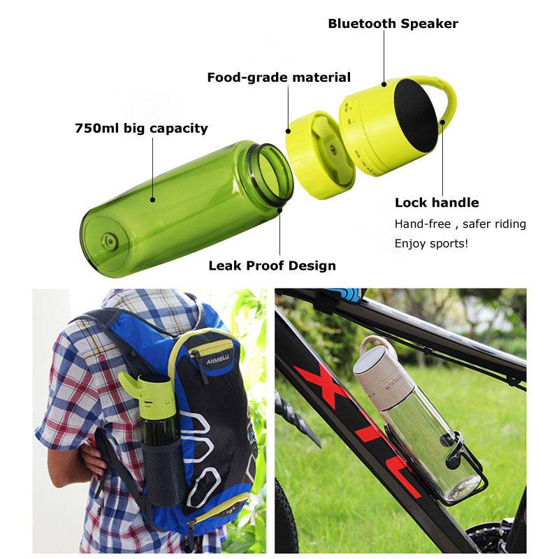 Cycling Sports Bottle Bluetooth Audio Water Bottle - Mubimart