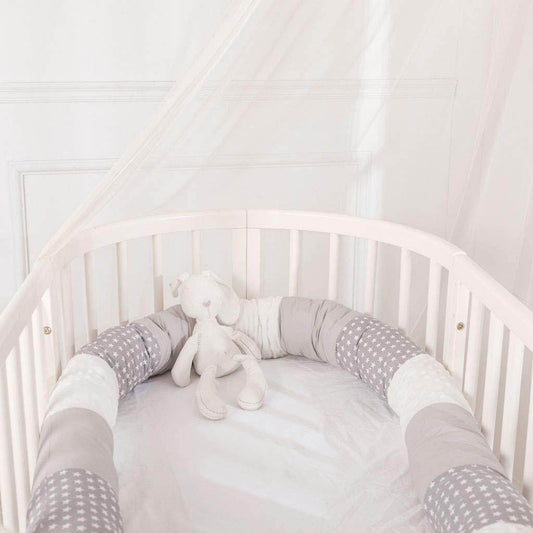 Cylindrical crib bed surrounded by pure cotton - Mubimart