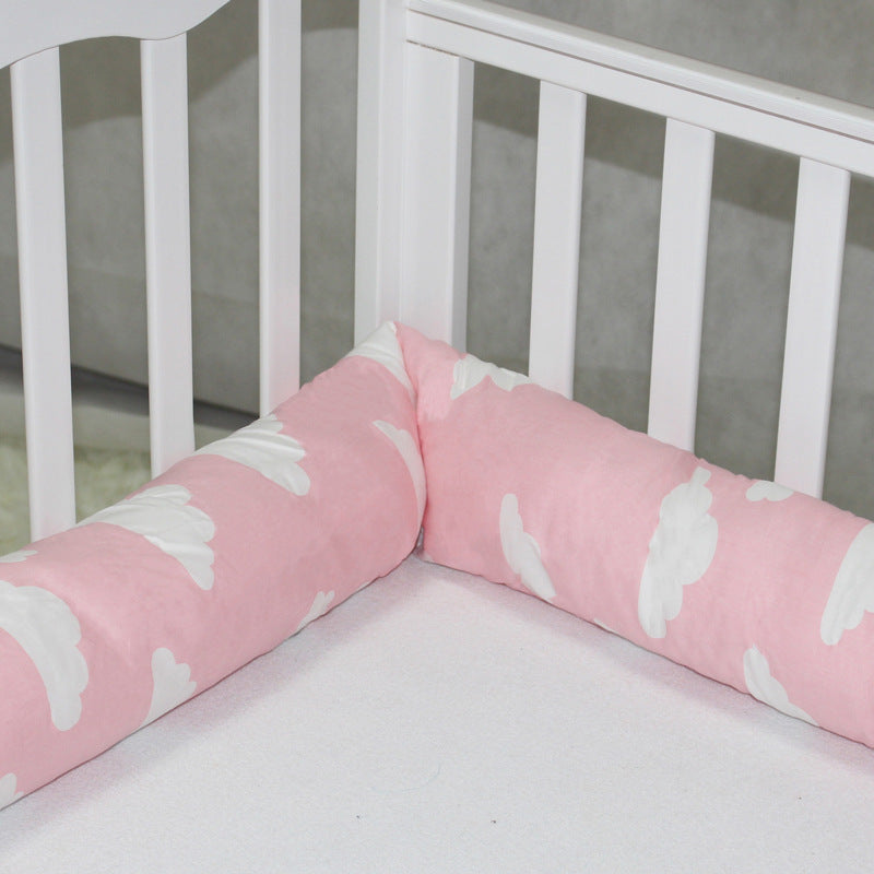 Cylindrical crib bed surrounded by pure cotton - Mubimart -  