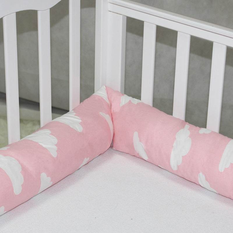 Cylindrical crib bed surrounded by pure cotton - Mubimart
