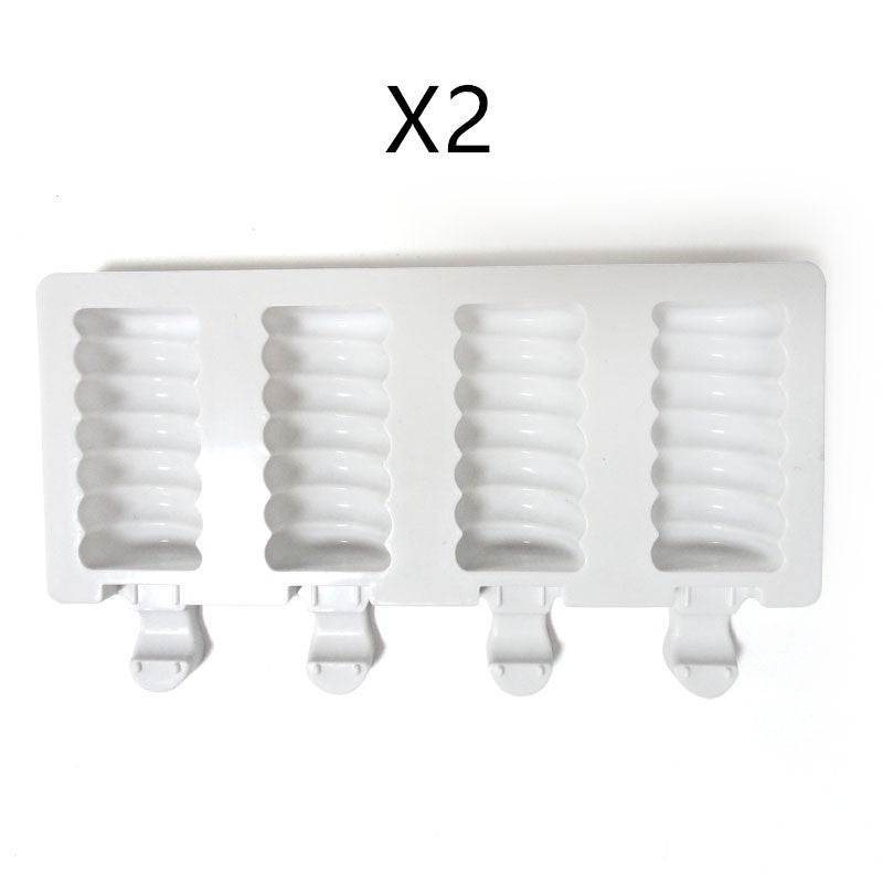 DIY Ice Cream Mold Handmade Conjoined Ice Cream Mold Multi-style Silicone - Mubimart