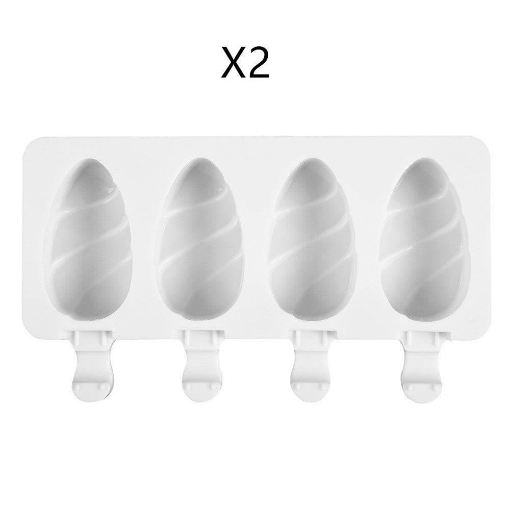 DIY Ice Cream Mold Handmade Conjoined Ice Cream Mold Multi-style Silicone - Mubimart