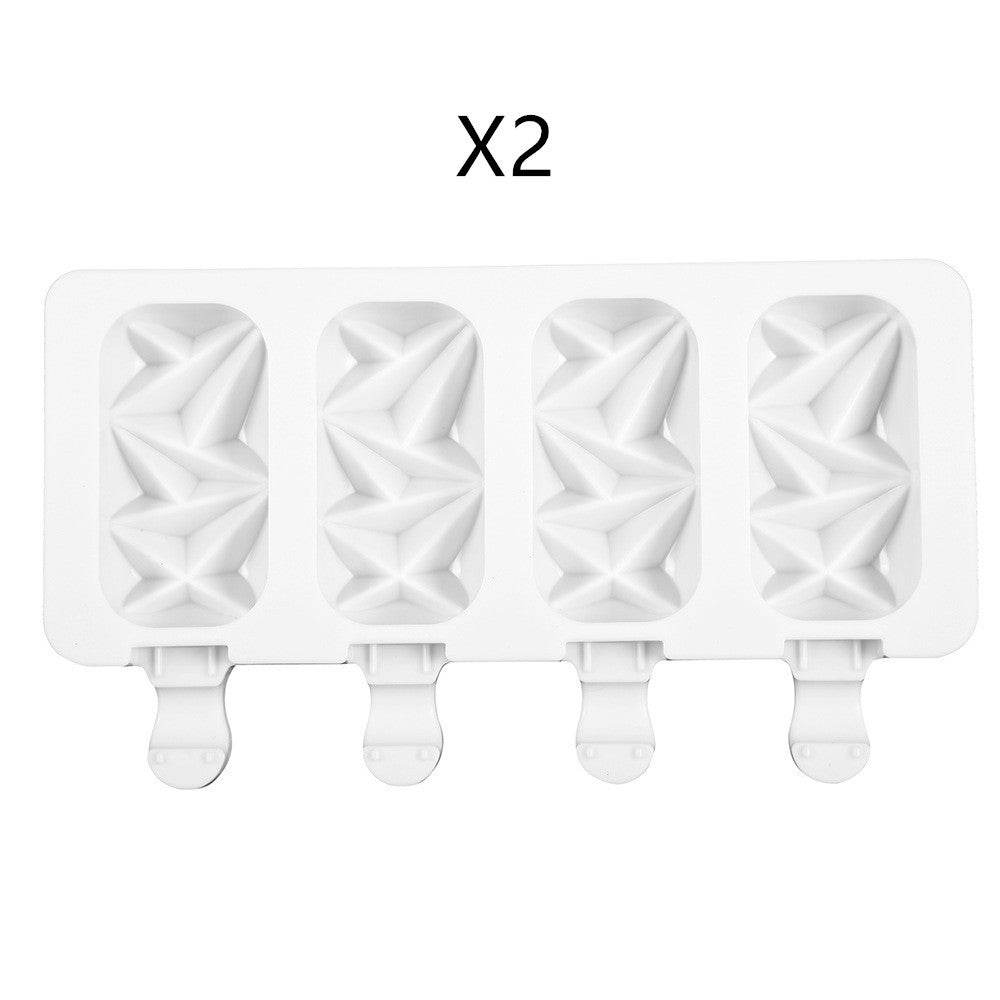 DIY Ice Cream Mold Handmade Conjoined Ice Cream Mold Multi-style Silicone - Mubimart