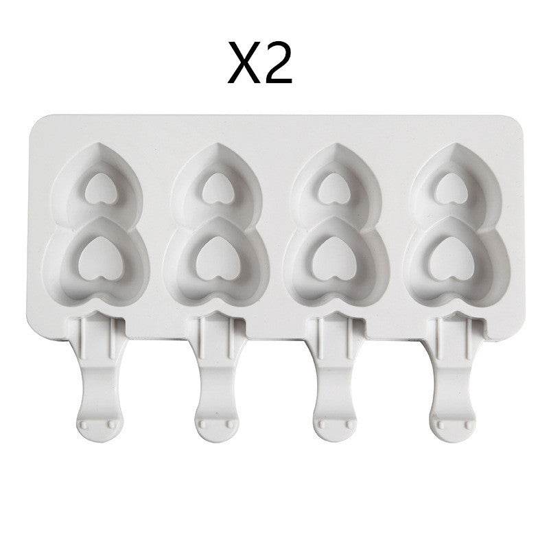 DIY Ice Cream Mold Handmade Conjoined Ice Cream Mold Multi-style Silicone - Mubimart
