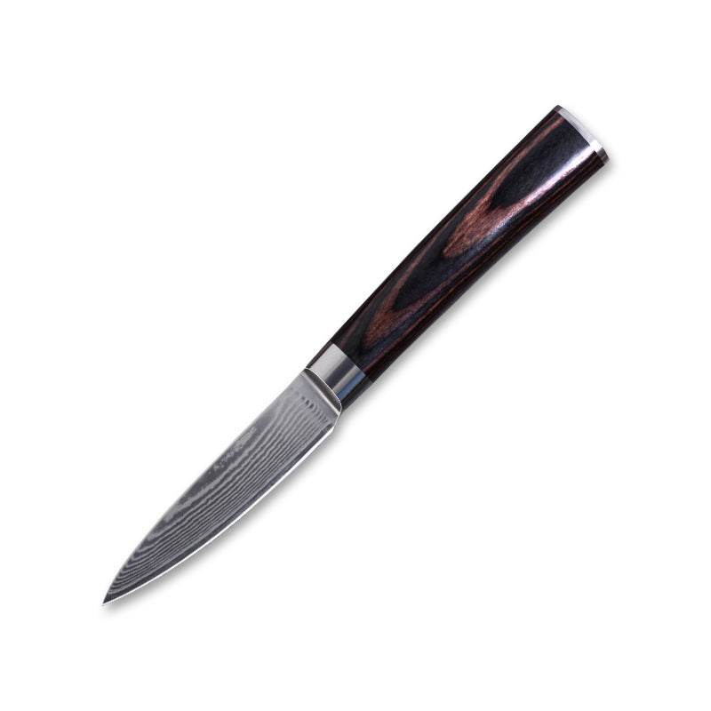 Damascus Fruit Knife Multipurpose Knife Japanese Santoku Knife Gift Knife - Mubimart