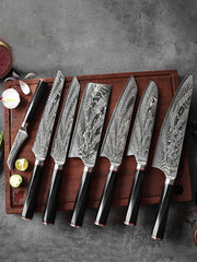 Damascus Steel Knife Chef's Knife Set Knife - Mubimart - Knife set 